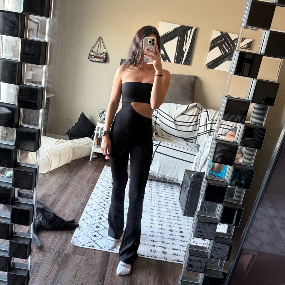 Edikted Black Cutout Jumpsuit